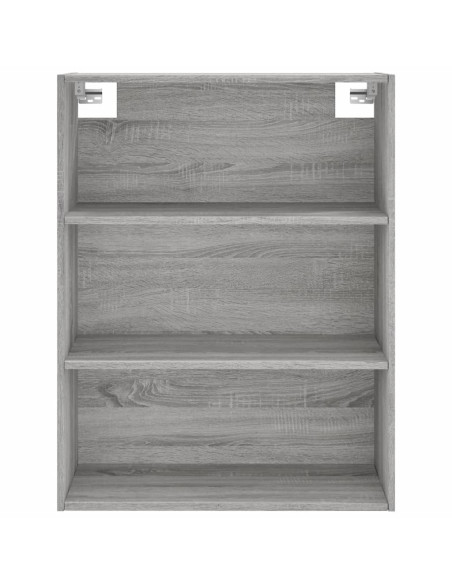 Credenza Grigio Sonoma 69,5x34x180 cm in Legno Multistrato