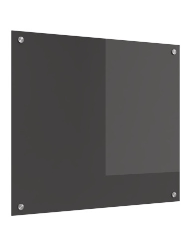 Schienale da cucina Grigio scuro 70 x 60 cm vetro temperato