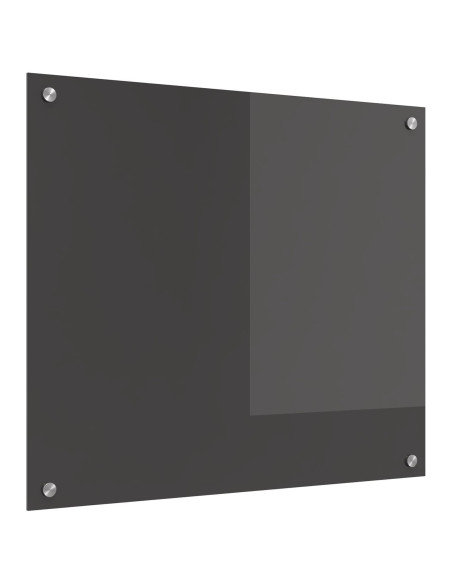 Schienale da cucina Grigio scuro 70 x 60 cm vetro temperato