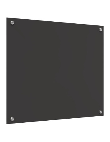 Schienale da cucina Grigio scuro 70 x 60 cm vetro temperato