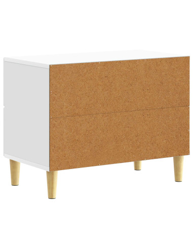 Comodino Bianco 62 x 34,5 x 48 cm Legno ingegnerizzato