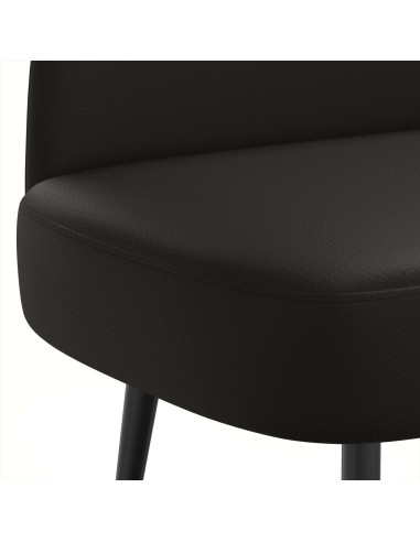Panchina imbottita con schienale Nero 110 x 60 x 76 cm