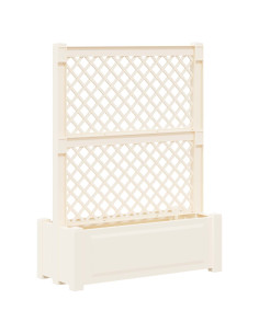 Grande vaso con trellis Bianco 99,5 x 43 x 133,5 PP