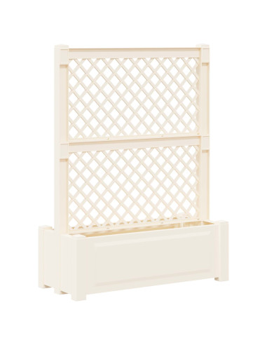 Grande vaso con trellis Bianco 99,5 x 43 x 133,5 PP