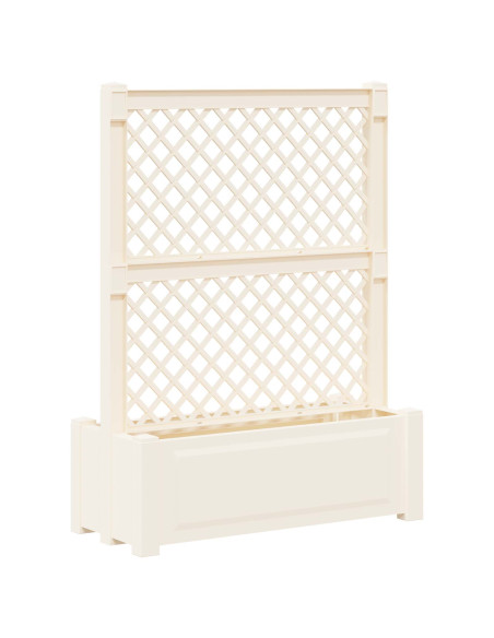 Grande vaso con trellis Bianco 99,5 x 43 x 133,5 PP