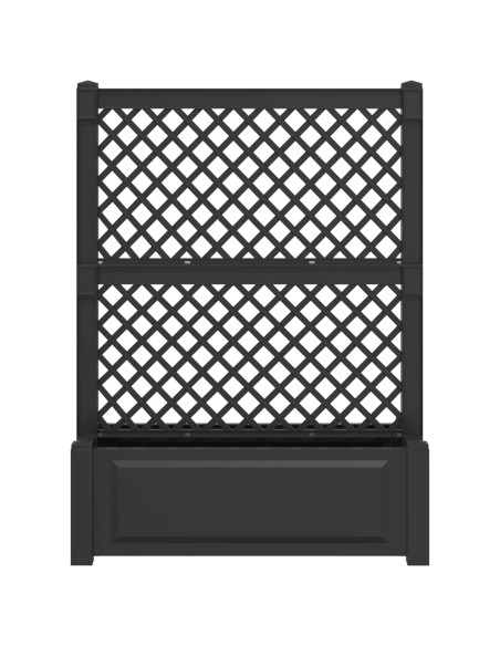 Grande vaso con trellis Antracite 99,5 x 43 x 133,5 PP
