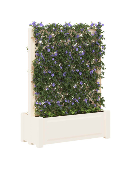 Grande vaso con trellis Bianco 99,5 x 43 x 133,5 PP