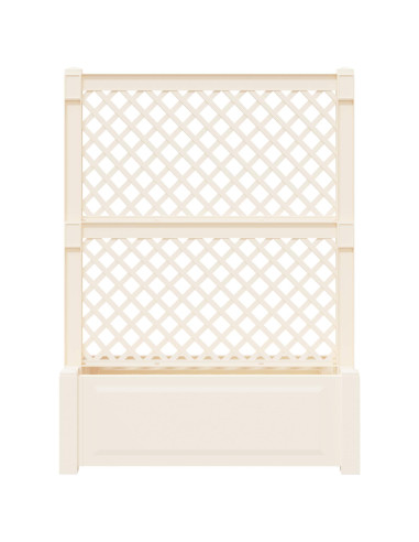 Grande vaso con trellis Bianco 99,5 x 43 x 133,5 PP
