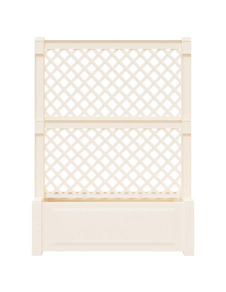 Grande vaso con trellis Bianco 99,5 x 43 x 133,5 PP
