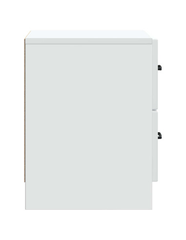 Armadio da Notte con cassetto Bianco 43 x 34,5 x 44,5 cm