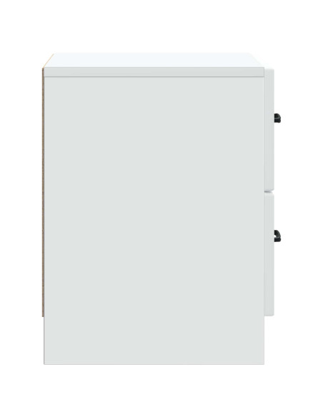 Armadio da Notte con cassetto Bianco 43 x 34,5 x 44,5 cm