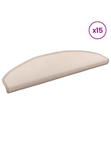 Tappetini per scale autoadesivi Semicircolare 15 pcs Tortora