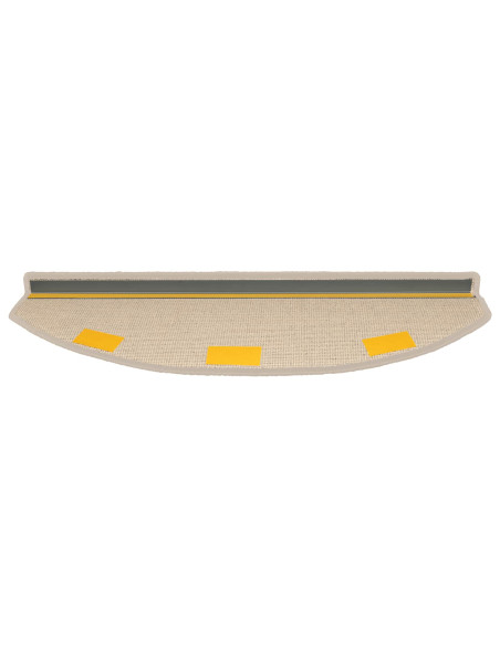 Tappetini per scale autoadesivi Semicircolare 15 pcs Tortora
