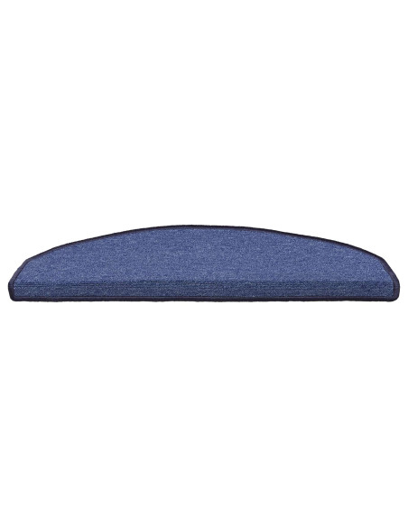 Tappetini per scale autoadesivi 15 pcs Blu 80 x 24,5 x 3,5 cm