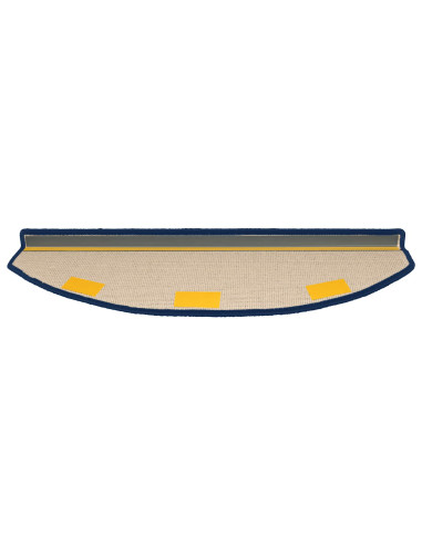 Tappetini per scale autoadesivi 15 pcs Blu 80 x 24,5 x 3,5 cm