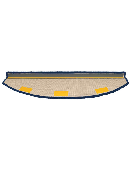 Tappetini per scale autoadesivi 15 pcs Blu 80 x 24,5 x 3,5 cm