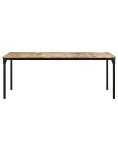 Tavolo da Pranzo 200x100x76 cm in Legno di Mango Grezzo