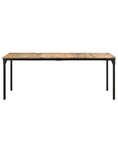 Tavolo da Pranzo 200x100x76 cm in Legno di Mango Grezzo