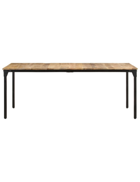 Tavolo da Pranzo 200x100x76 cm in Legno di Mango Grezzo