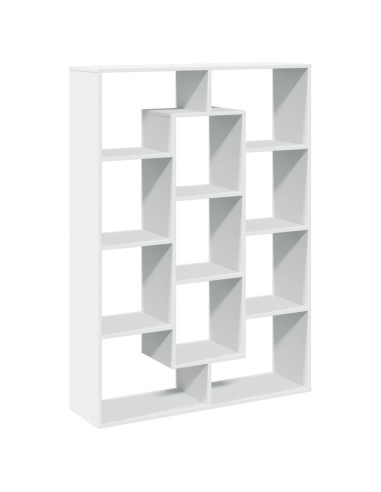 Libreria Bianca 102x29x143 cm in Legno Multistrato