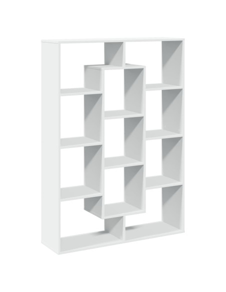 Libreria Bianca 102x29x143 cm in Legno Multistrato