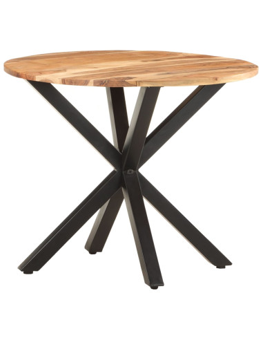 Tavolino di Servizio 68x68x56 cm in Legno Massello di Acacia