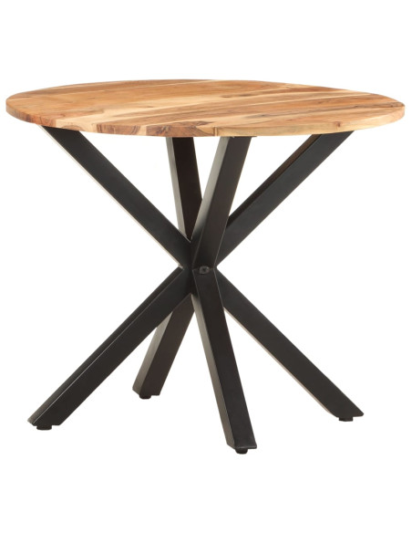 Tavolino di Servizio 68x68x56 cm in Legno Massello di Acacia