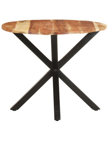 Tavolino di Servizio 68x68x56 cm in Legno Massello di Acacia