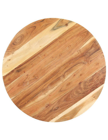Tavolino di Servizio 68x68x56 cm in Legno Massello di Acacia