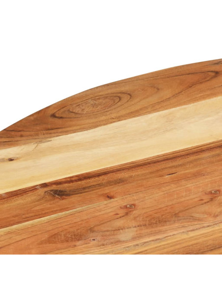 Tavolino di Servizio 68x68x56 cm in Legno Massello di Acacia