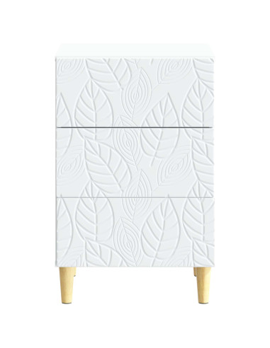 Comodino Bianco 43 x 39,5 x 66,5 cm Legno ingegnerizzato