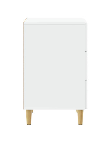 Comodino Bianco 43 x 39,5 x 66,5 cm Legno ingegnerizzato