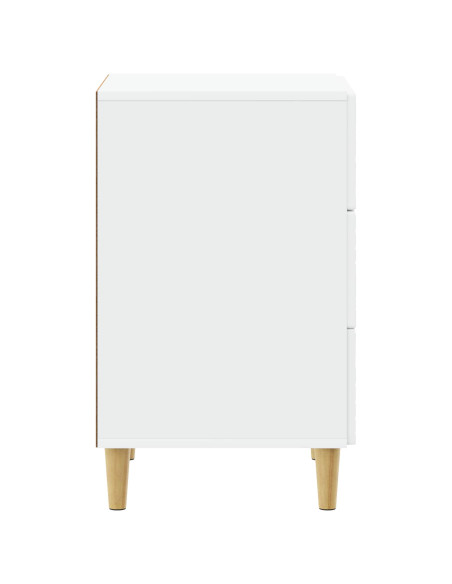 Comodino Bianco 43 x 39,5 x 66,5 cm Legno ingegnerizzato