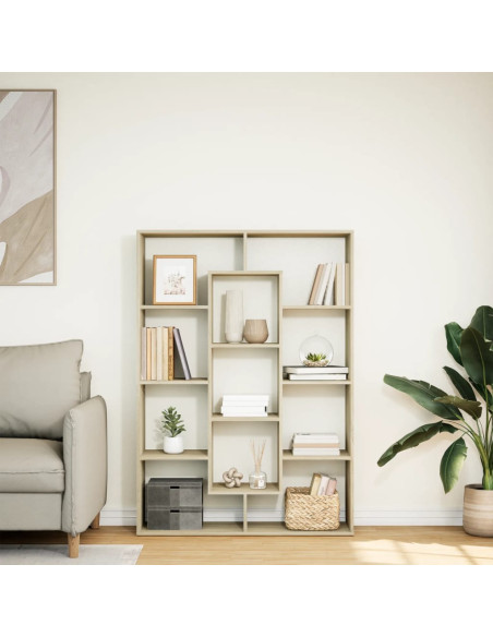 Libreria Rovere Sonoma 102x29x143 cm in Legno Multistrato
