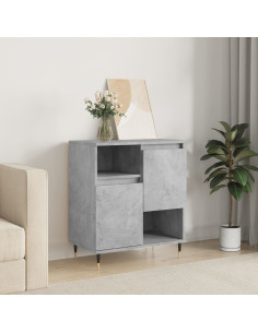 Credenza Grigio Cemento 60x35x70 cm in Legno Multistrato