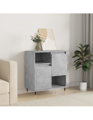 Credenza Grigio Cemento 60x35x70 cm in Legno Multistrato