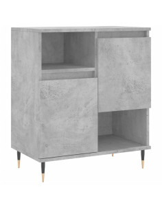 Credenza Grigio Cemento 60x35x70 cm in Legno Multistrato 2
