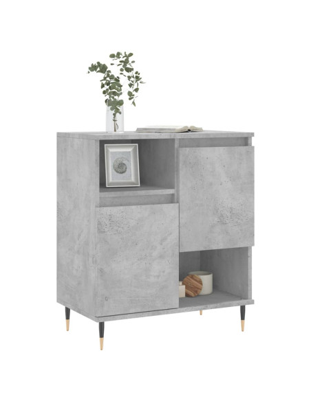 Credenza Grigio Cemento 60x35x70 cm in Legno Multistrato