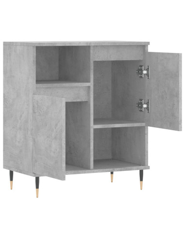 Credenza Grigio Cemento 60x35x70 cm in Legno Multistrato