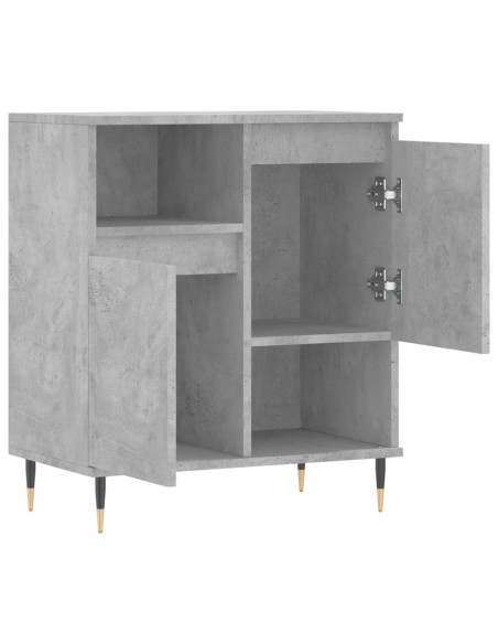 Credenza Grigio Cemento 60x35x70 cm in Legno Multistrato