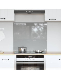 Schienale da cucina Grigio chiaro 70 x 60 cm vetro temperato