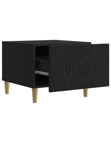 Tavolino da salotto Nero 50 x 49 x 40 cm Legno ingegnerizzato