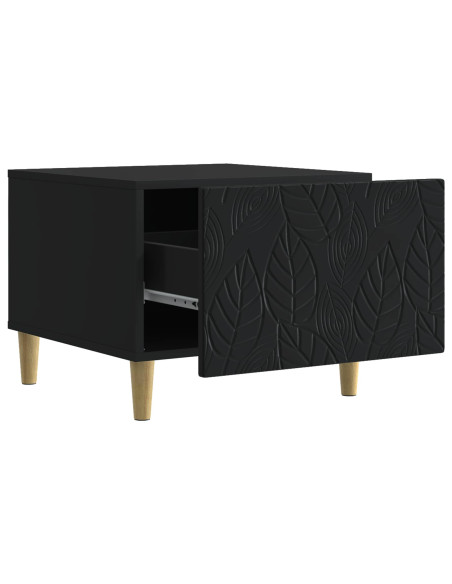 Tavolino da salotto Nero 50 x 49 x 40 cm Legno ingegnerizzato