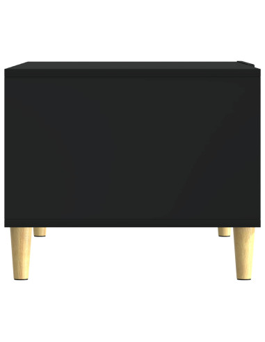 Tavolino da salotto Nero 50 x 49 x 40 cm Legno ingegnerizzato