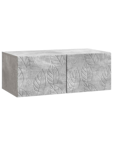 Mobile Porta TV da Muro 59,5 x 31 cm Grigio Cemento