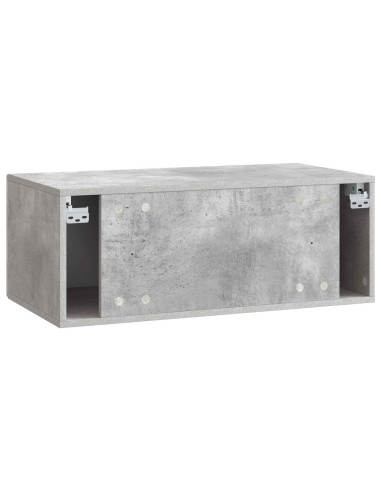 Mobile Porta TV da Muro 59,5 x 31 cm Grigio Cemento