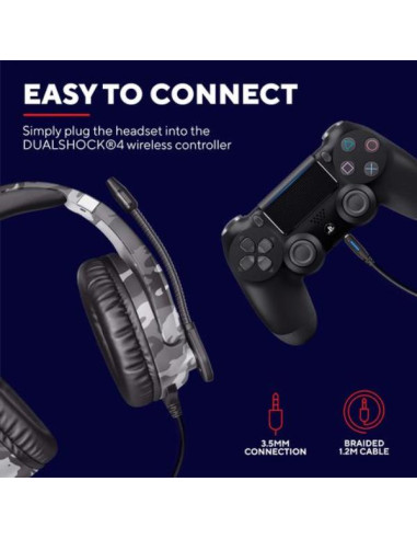 GXT 488 FORZE-G PS4 HEADSET GREY