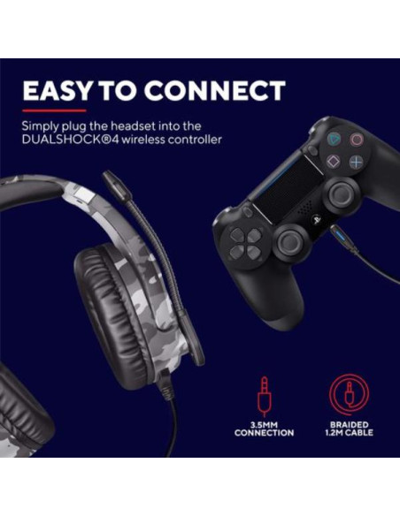 GXT 488 FORZE-G PS4 HEADSET GREY
