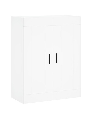 Credenza Bianca 69,5x34x180 cm in Legno Multistrato