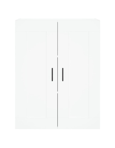 Credenza Bianca 69,5x34x180 cm in Legno Multistrato